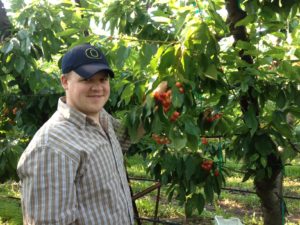 Chef Tim next to Cherries